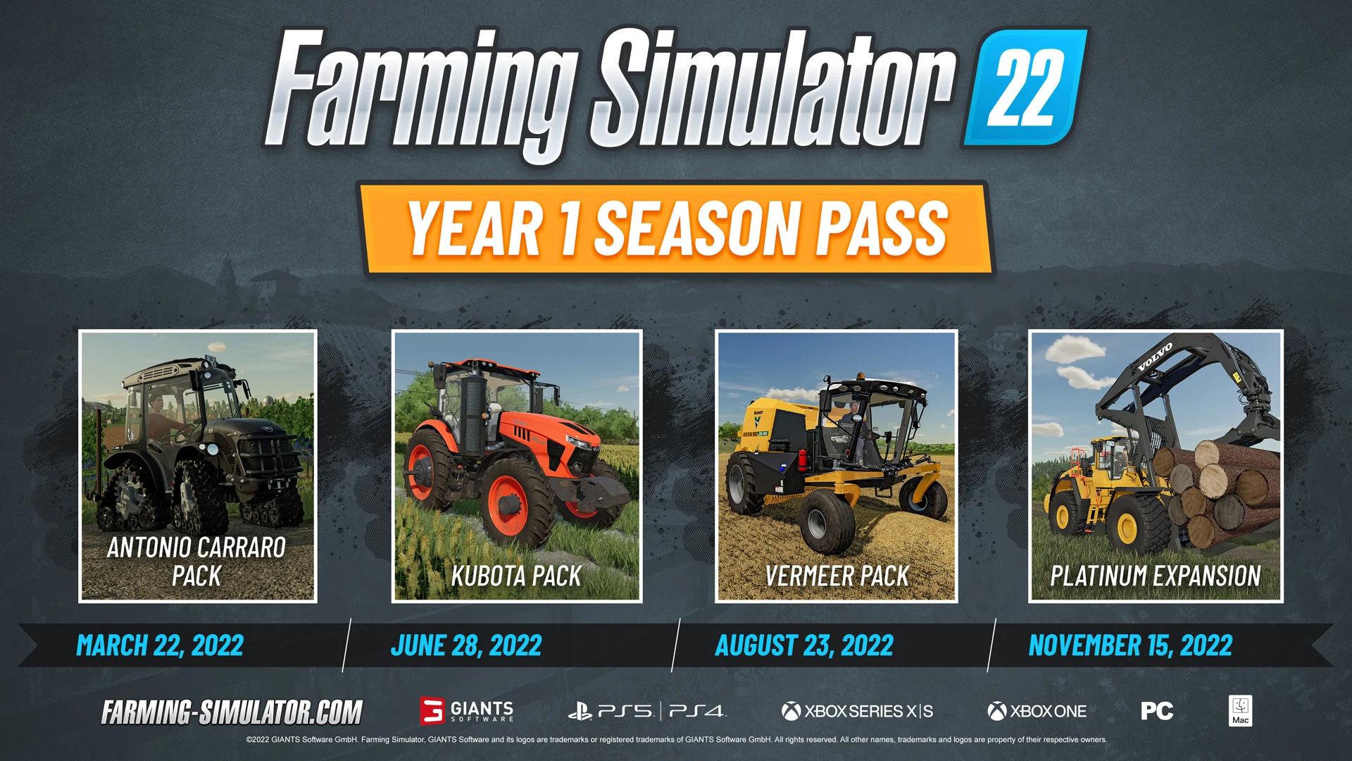 Купить Farming Simulator 22 - Year 1 Season Pass на ПК со скидкой – ключи  игр дёшево в интернет-магазине Rushbe