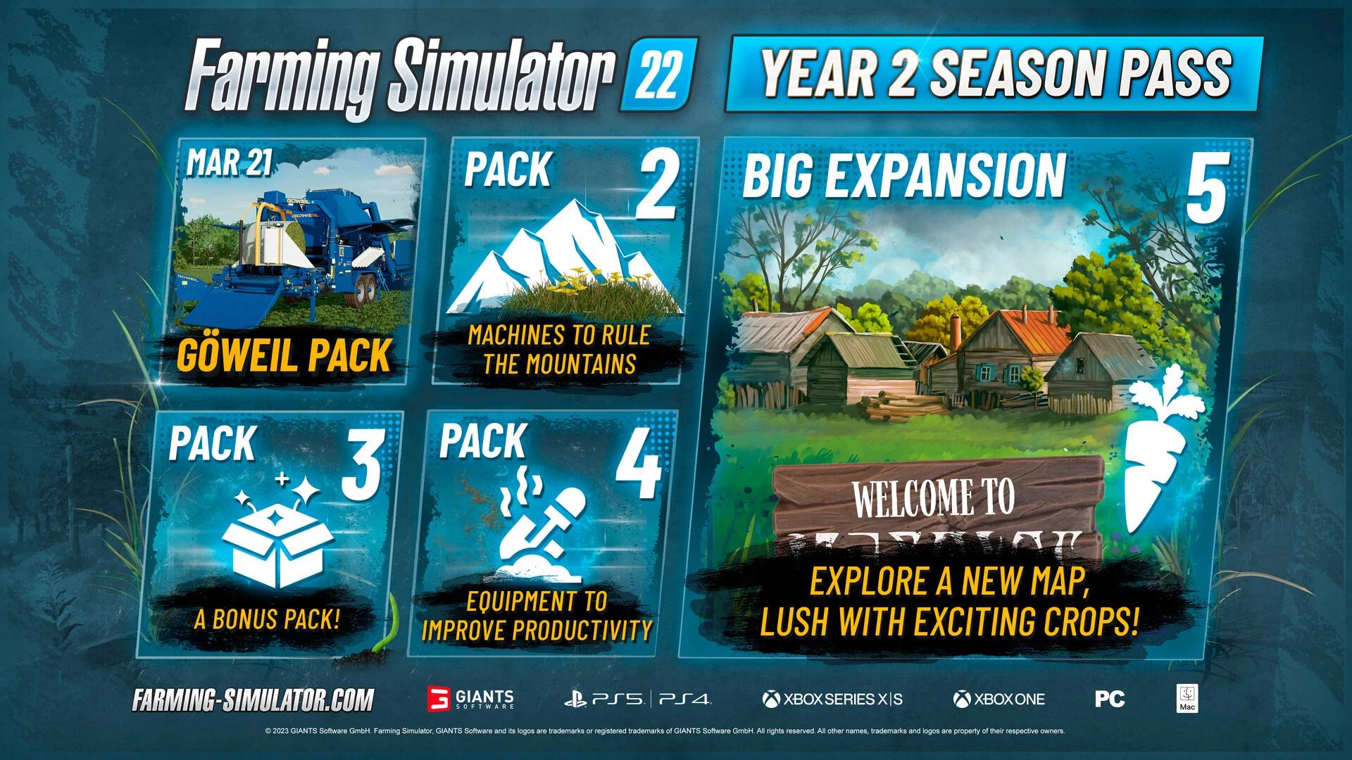 Купить Farming Simulator 22 - Year 2 Season Pass на ПК со скидкой – ключи  игр дёшево в интернет-магазине Rushbe